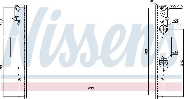 Nissens 698516 - Радиатор, охлаждане на двигателя vvparts.bg