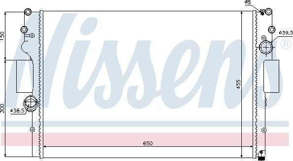 Nissens 693159 - Радиатор, охлаждане на двигателя vvparts.bg