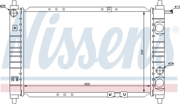 Nissens 699369 - Радиатор, охлаждане на двигателя vvparts.bg