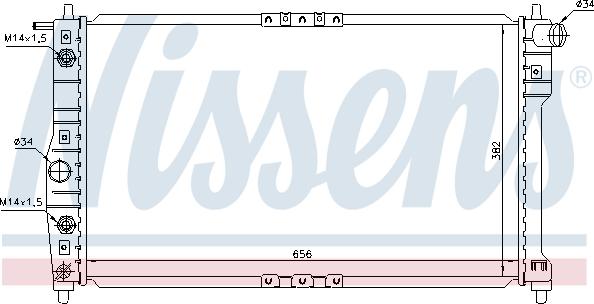 Nissens 690617 - Радиатор, охлаждане на двигателя vvparts.bg