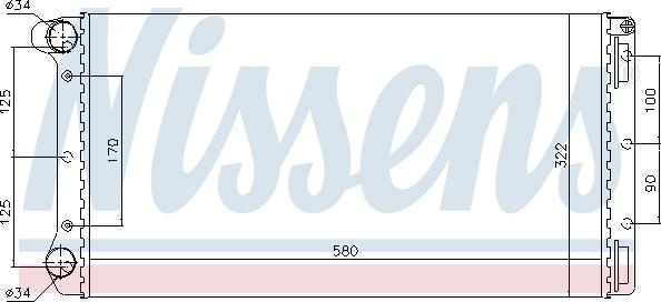 Nissens 696254 - Радиатор, охлаждане на двигателя vvparts.bg