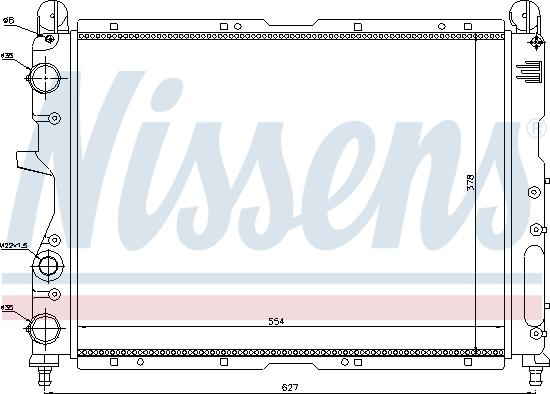 Nissens 690333 - Радиатор, охлаждане на двигателя vvparts.bg