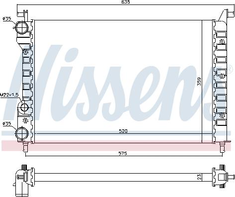 Nissens 694676 - Радиатор, охлаждане на двигателя vvparts.bg