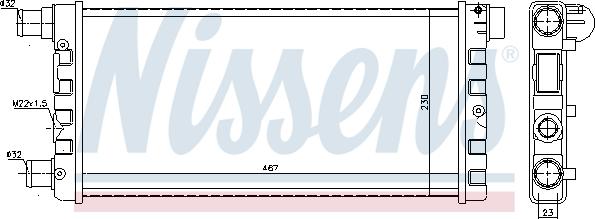 Nissens 61814 - Радиатор, охлаждане на двигателя vvparts.bg