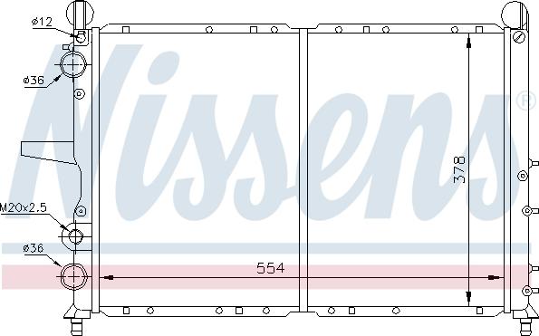 Nissens 697024 - Радиатор, охлаждане на двигателя vvparts.bg