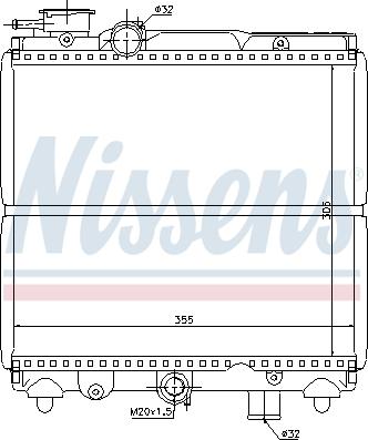 Nissens 695178 - Радиатор, охлаждане на двигателя vvparts.bg