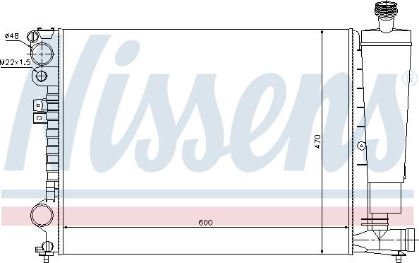 Nissens 693940 - Радиатор, охлаждане на двигателя vvparts.bg