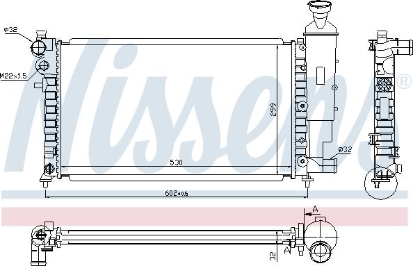Nissens 699104 - Радиатор, охлаждане на двигателя vvparts.bg