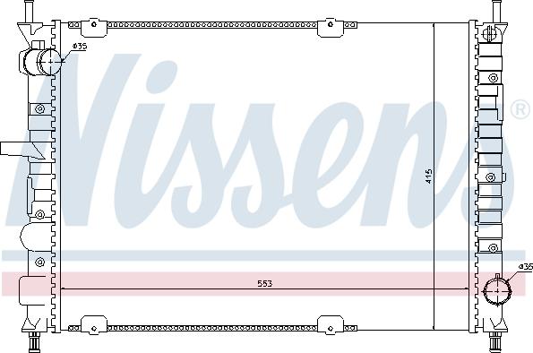 Nissens 61791 - Радиатор, охлаждане на двигателя vvparts.bg