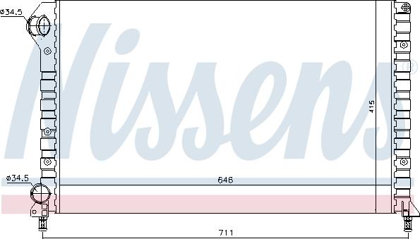 Nissens 692366 - Радиатор, охлаждане на двигателя vvparts.bg