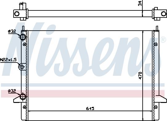 Nissens 694801 - Радиатор, охлаждане на двигателя vvparts.bg