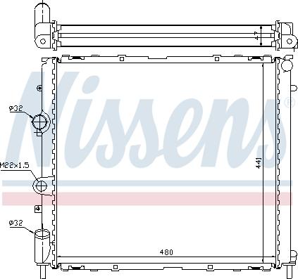 Nissens 696272 - Радиатор, охлаждане на двигателя vvparts.bg