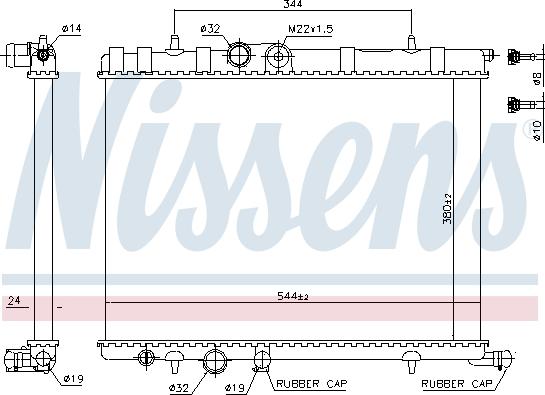 Nissens 697731 - Радиатор, охлаждане на двигателя vvparts.bg