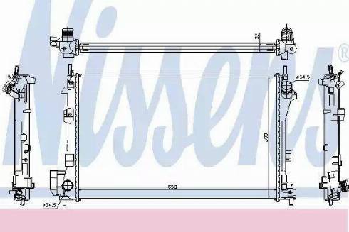 Nissens 63022 - Радиатор, охлаждане на двигателя vvparts.bg