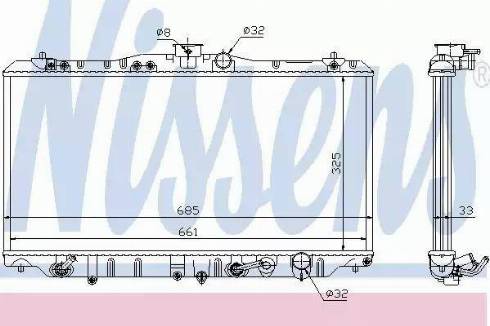 Nissens 63341 - Радиатор, охлаждане на двигателя vvparts.bg