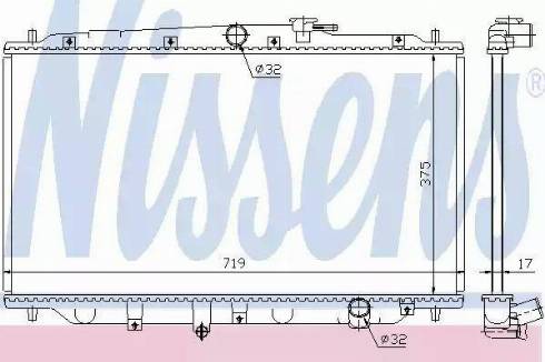 Nissens 63315 - Радиатор, охлаждане на двигателя vvparts.bg