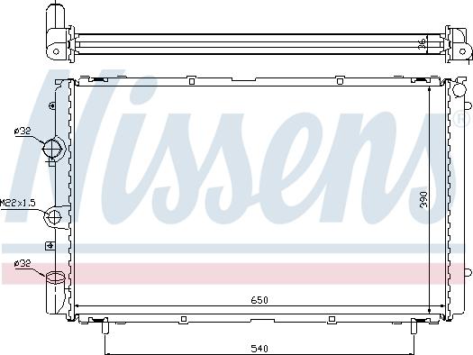 Nissens 695584 - Радиатор, охлаждане на двигателя vvparts.bg