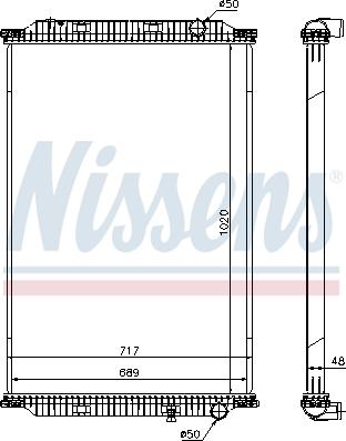 Nissens 637780 - Радиатор, охлаждане на двигателя vvparts.bg