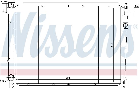 Nissens 62941 - Радиатор, охлаждане на двигателя vvparts.bg