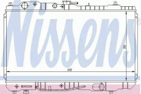 Nissens 62484 - Радиатор, охлаждане на двигателя vvparts.bg