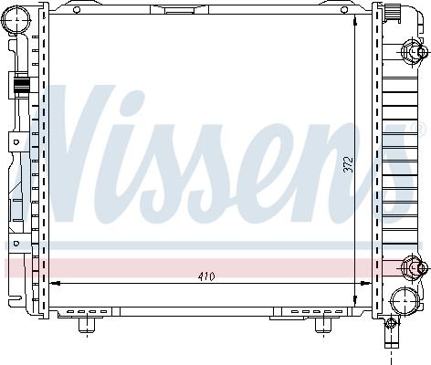 Nissens 62556 - Радиатор, охлаждане на двигателя vvparts.bg