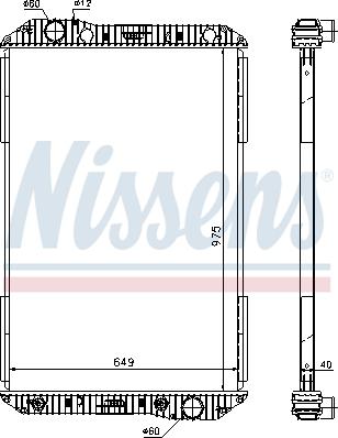 Nissens 625710 - Радиатор, охлаждане на двигателя vvparts.bg