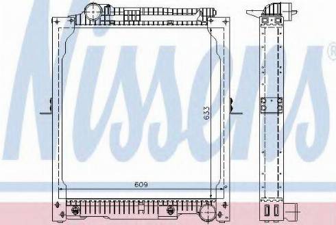 Nissens 62647 - Радиатор, охлаждане на двигателя vvparts.bg