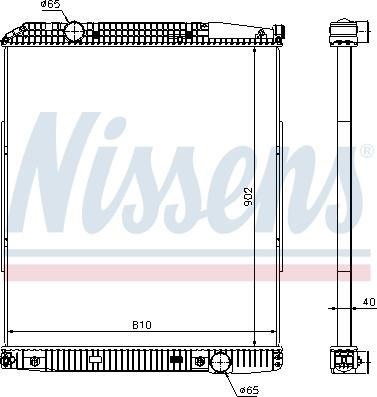 Nissens 626530 - Радиатор, охлаждане на двигателя vvparts.bg