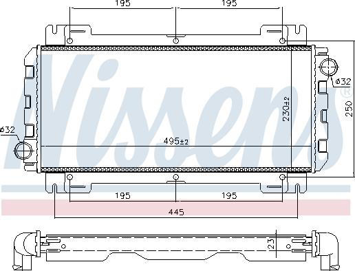 Nissens 691638 - Радиатор, охлаждане на двигателя vvparts.bg