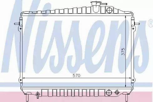 Nissens 62261 - Радиатор, охлаждане на двигателя vvparts.bg