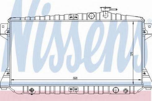 Nissens 62272 - Радиатор, охлаждане на двигателя vvparts.bg