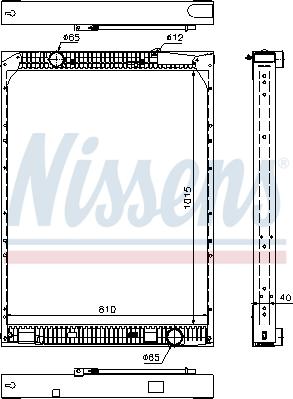 Nissens 67169 - Радиатор, охлаждане на двигателя vvparts.bg