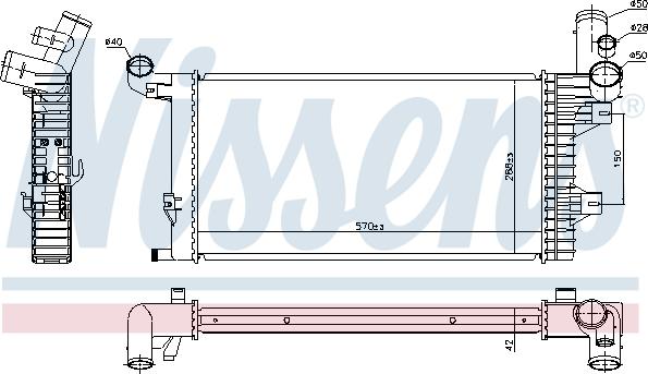 Nissens 67172 - Радиатор, охлаждане на двигателя vvparts.bg