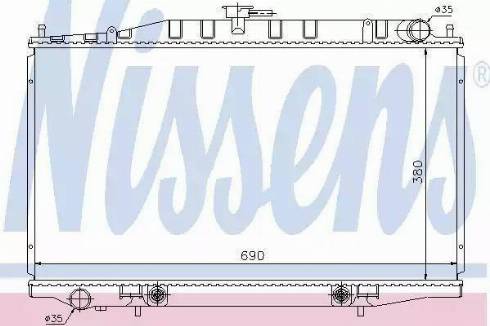 Nissens 67355 - Радиатор, охлаждане на двигателя vvparts.bg