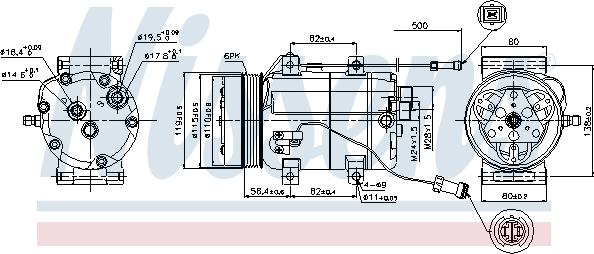 Nissens 89452 - Компресор, климатизация vvparts.bg