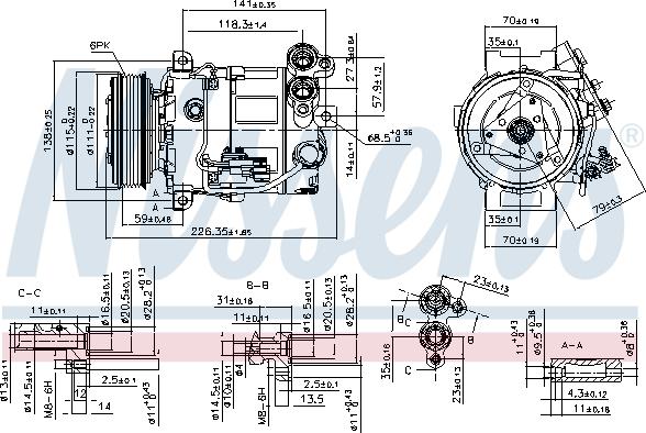 Nissens 89465 - Компресор, климатизация vvparts.bg