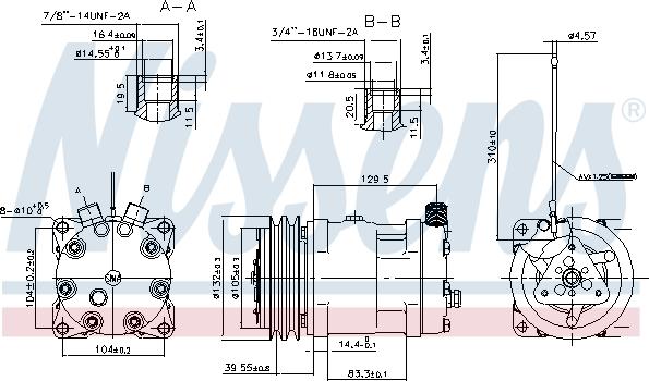 Nissens 89461 - Компресор, климатизация vvparts.bg