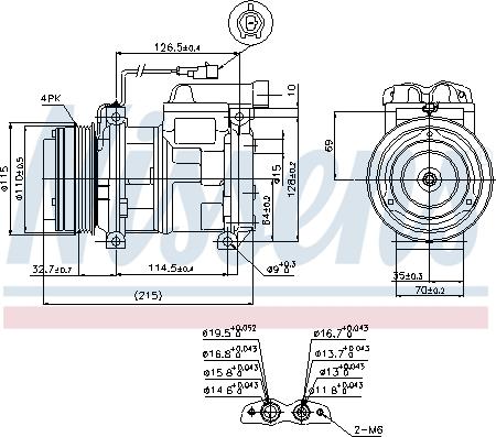 Nissens 89413 - Компресор, климатизация vvparts.bg