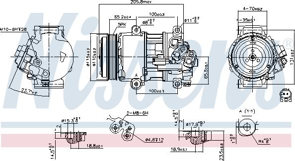 Nissens 89479 - Компресор, климатизация vvparts.bg