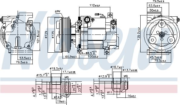 Nissens 89549 - Компресор, климатизация vvparts.bg