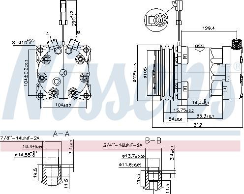 Nissens 89518 - Компресор, климатизация vvparts.bg