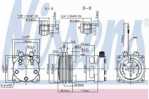 Nissens 89612 - Компресор, климатизация vvparts.bg