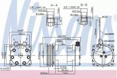 Nissens 89624 - Компресор, климатизация vvparts.bg