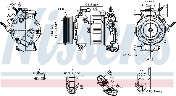 Nissens 890589 - Компресор, климатизация vvparts.bg