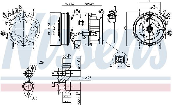 Nissens 89053 - Компресор, климатизация vvparts.bg