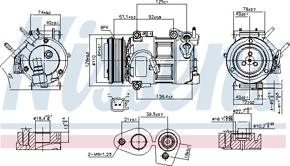 Nissens 890693 - Компресор, климатизация vvparts.bg