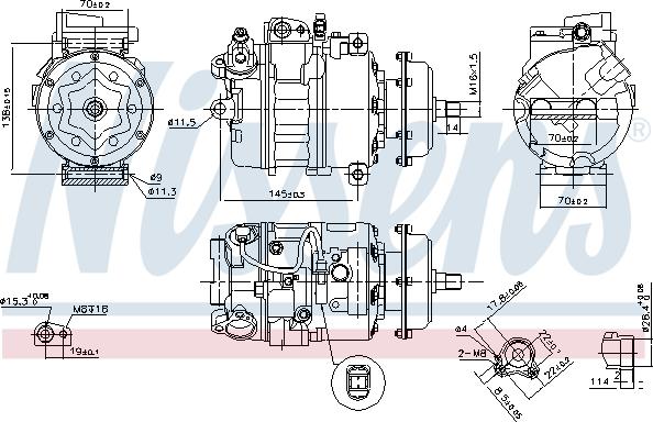 Nissens 890635 - Компресор, климатизация vvparts.bg