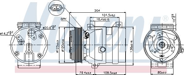 Nissens 89063 - Компресор, климатизация vvparts.bg