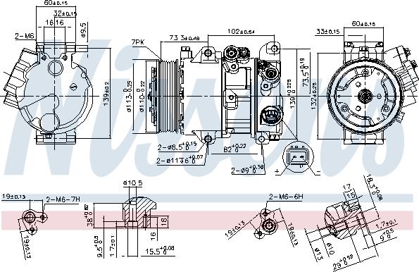 Nissens 890144 - Компресор, климатизация vvparts.bg