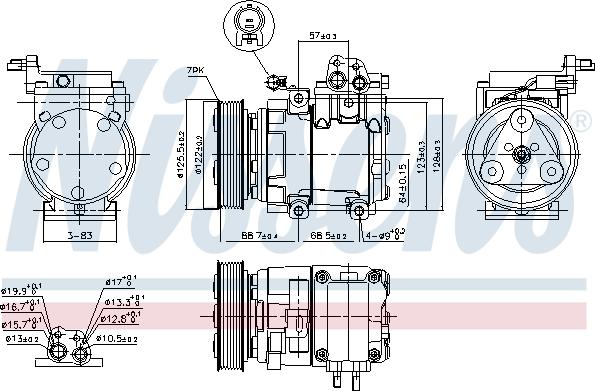 Nissens 890129 - Компресор, климатизация vvparts.bg